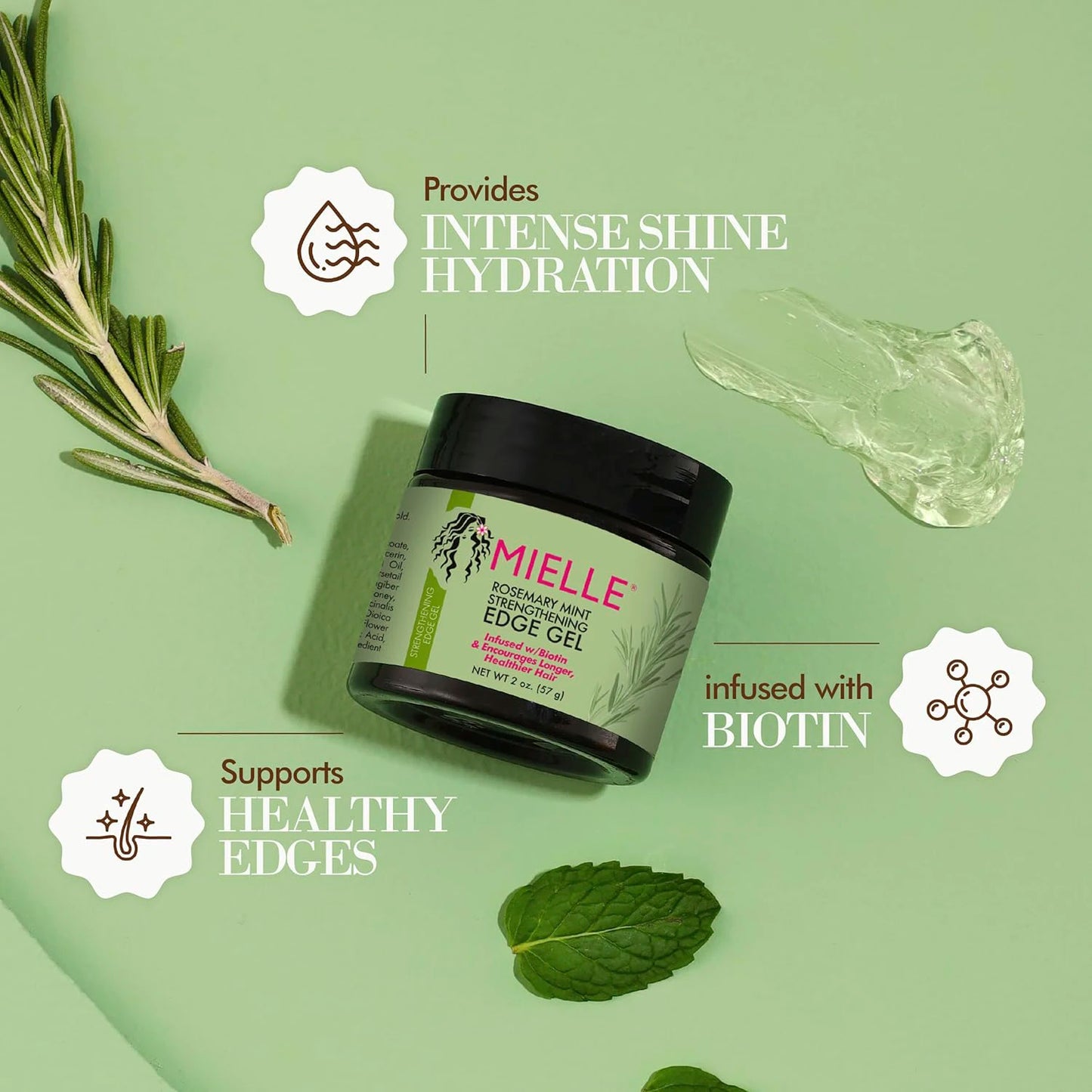 Gel to strengthen hair ends