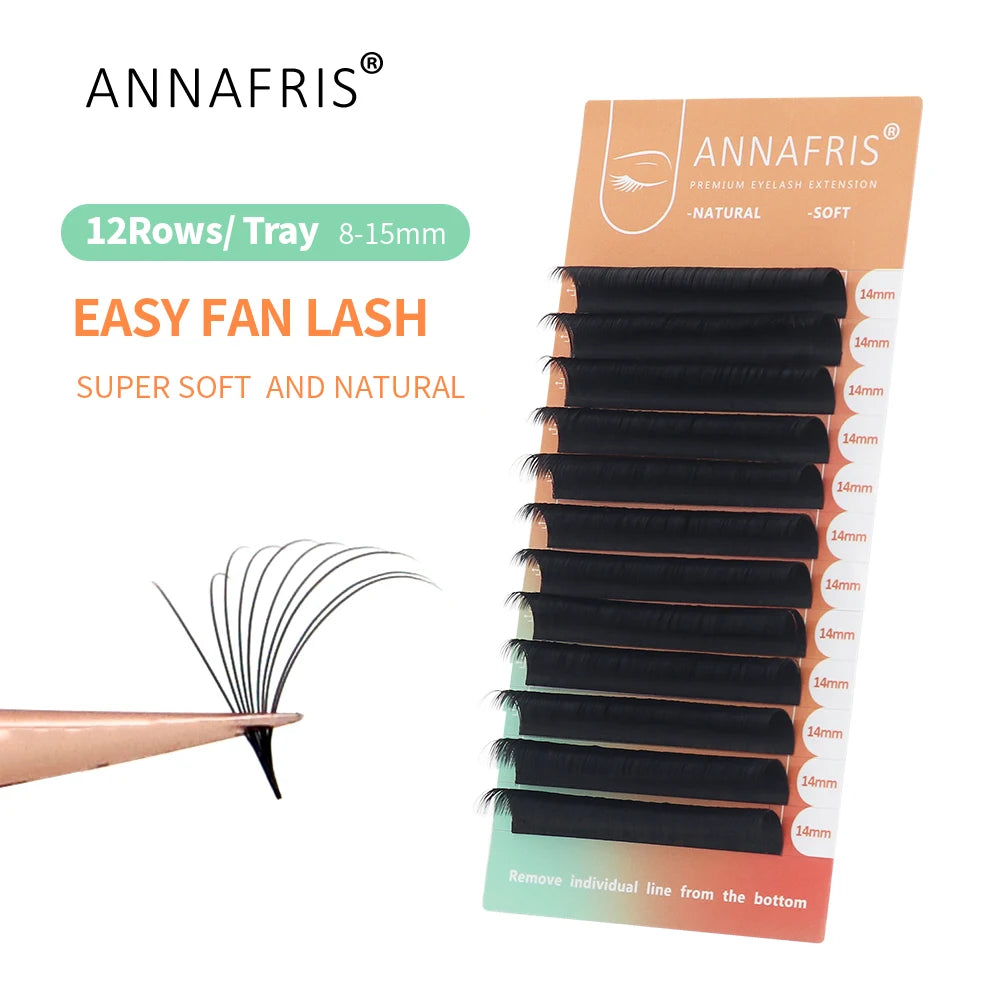 Individual eyelashes are easy to apply