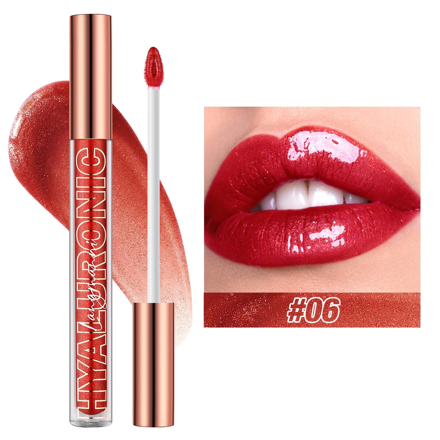 Hyaluronic acid lip gloss