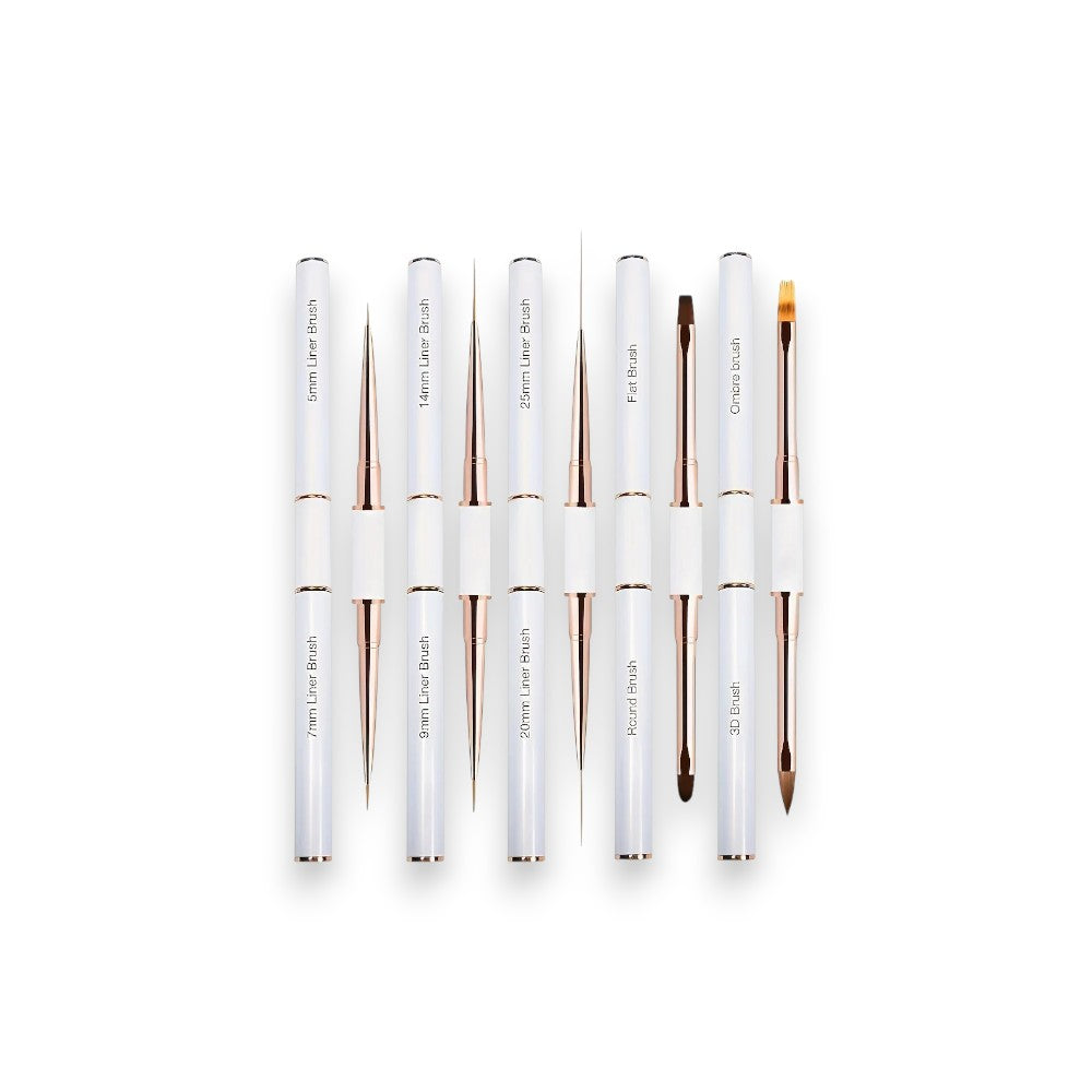 Dual End Nail Art Pen Brushes 5Pcs