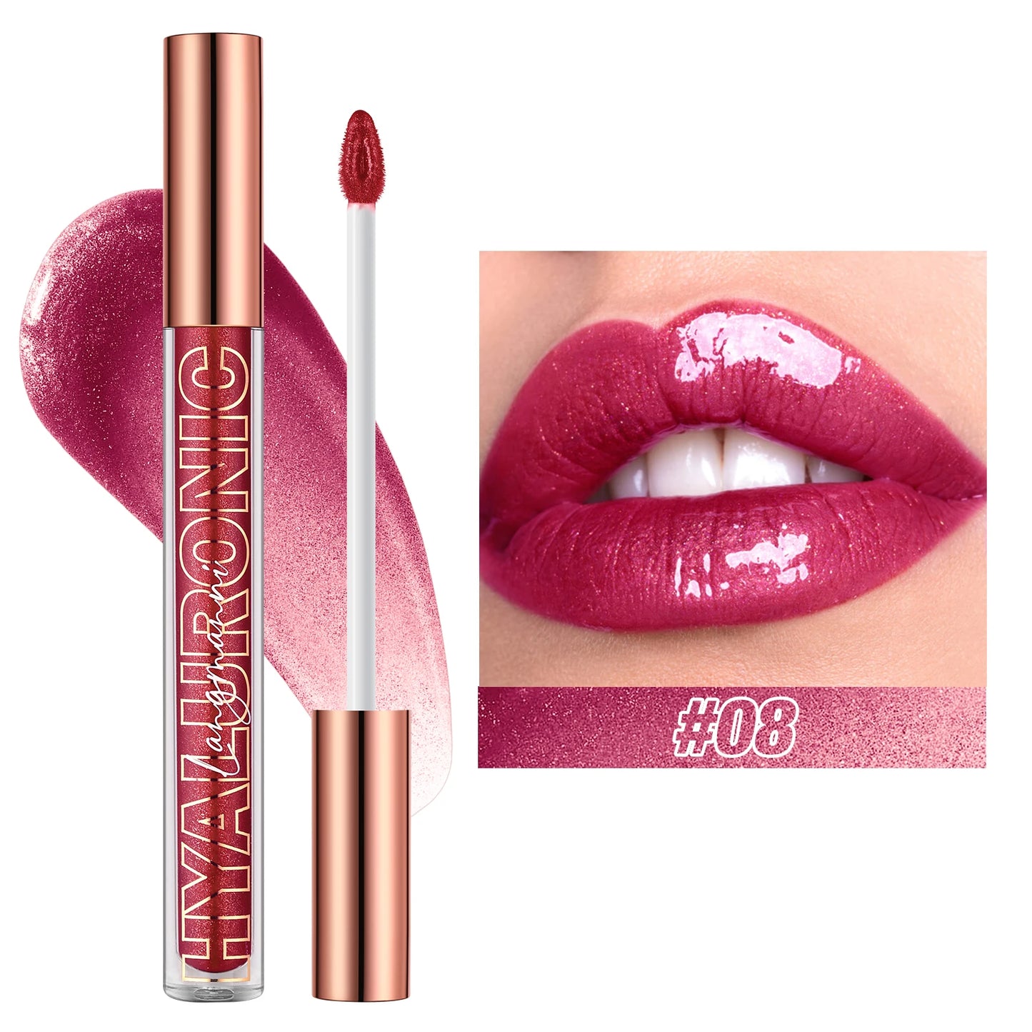 Hyaluronic acid lip gloss