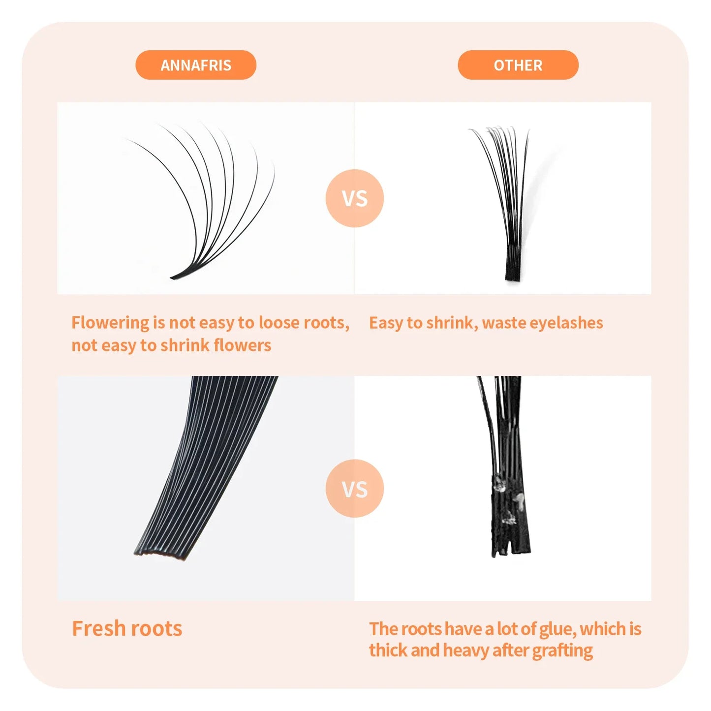 Individual eyelashes are easy to apply