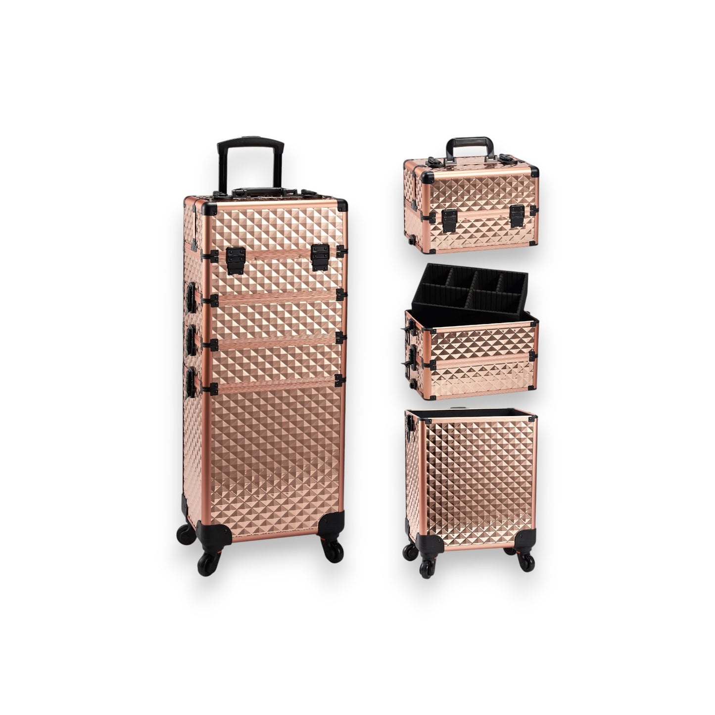 Detachable makeup trolley bag