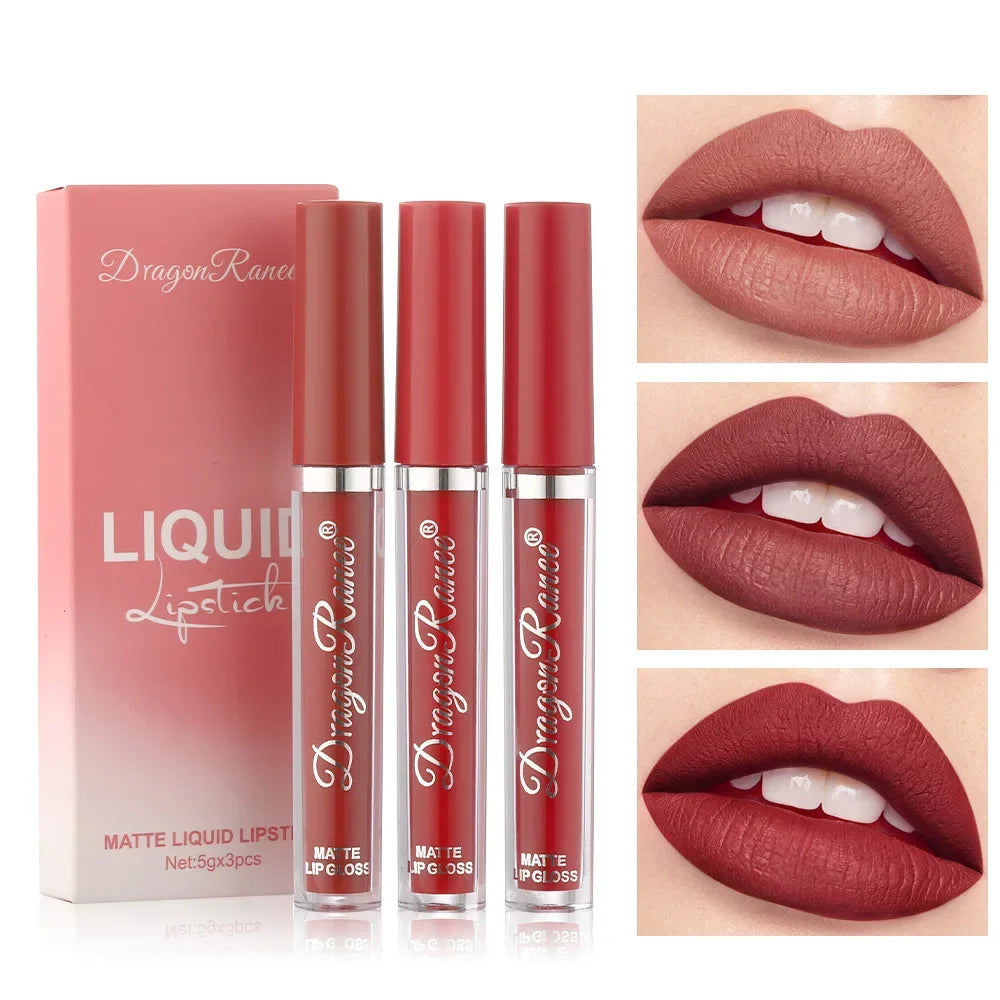 Liquid Lipstick Set, 3 Pieces