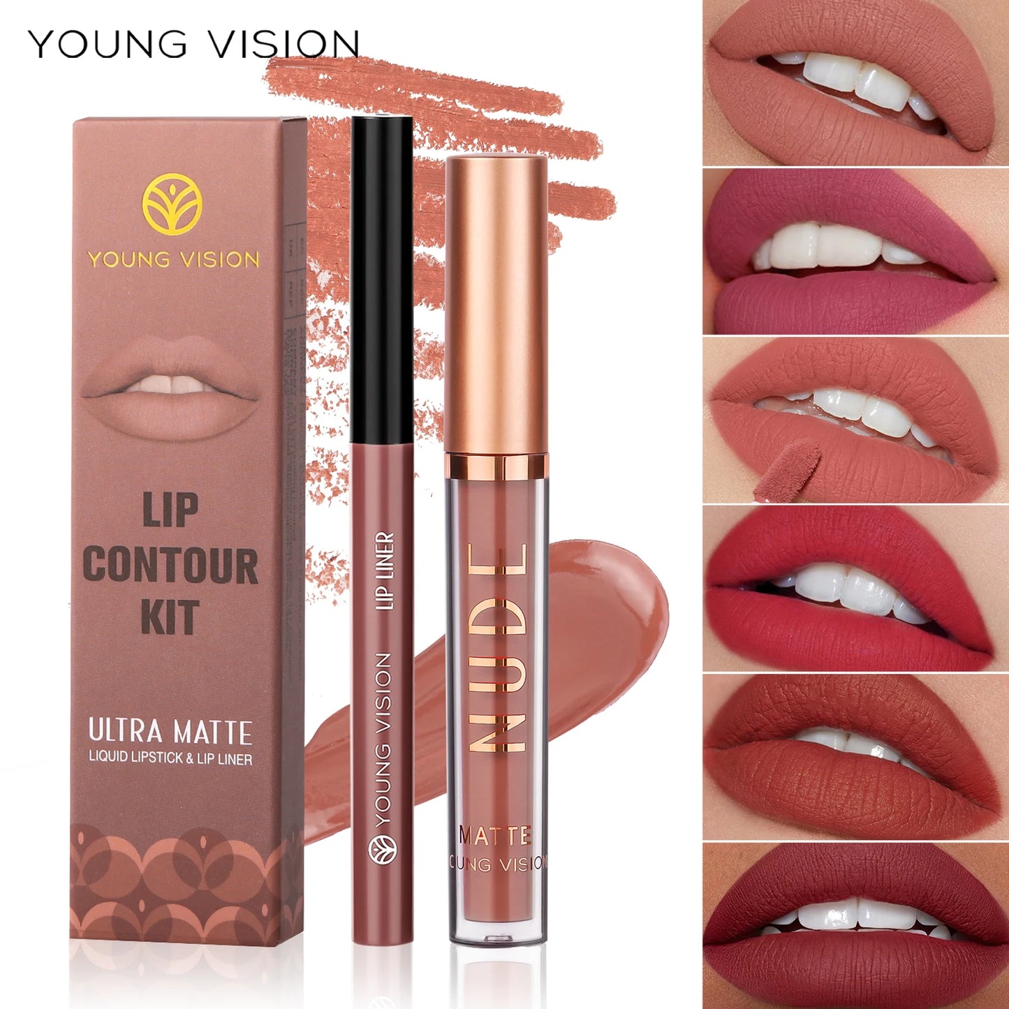 Lip gloss, lip liner