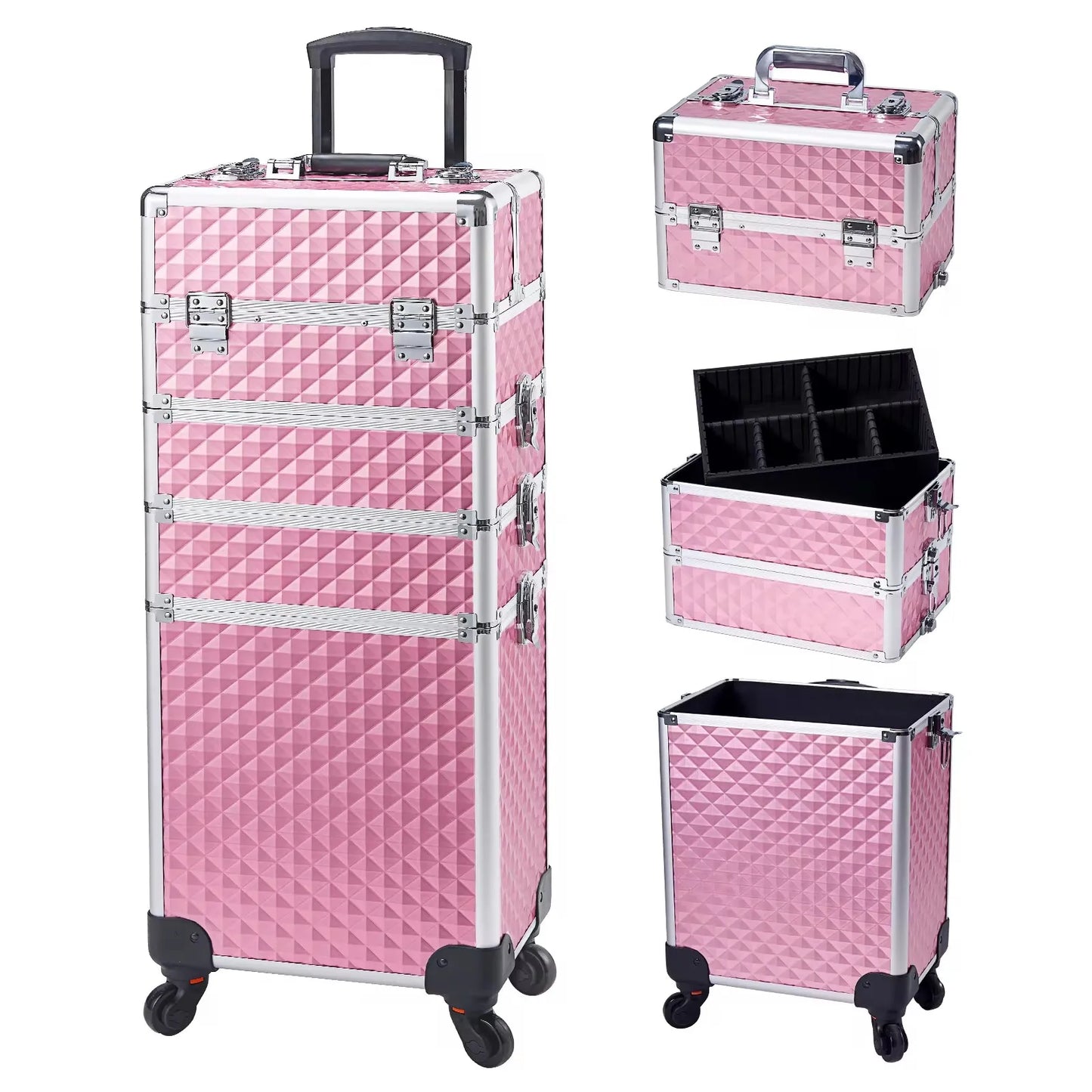 Detachable makeup trolley bag
