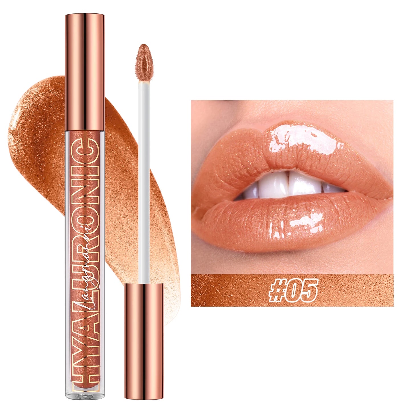 Hyaluronic acid lip gloss
