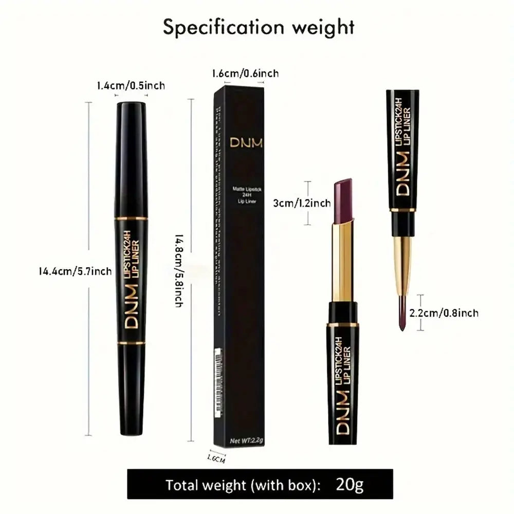 Long-lasting double-ended lipstick