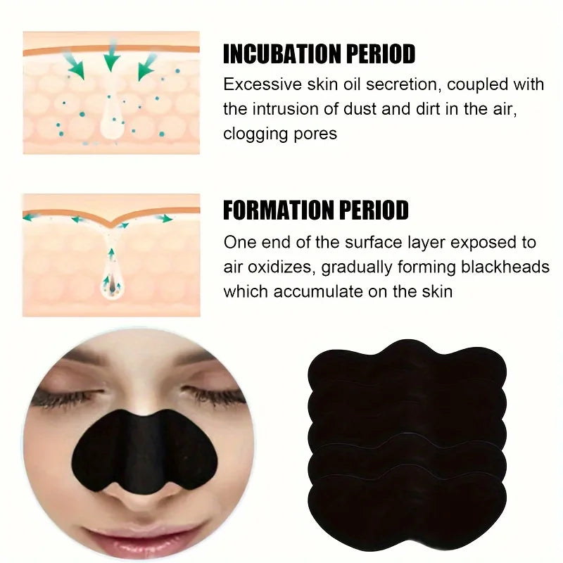 Blackhead removal stickers for the face