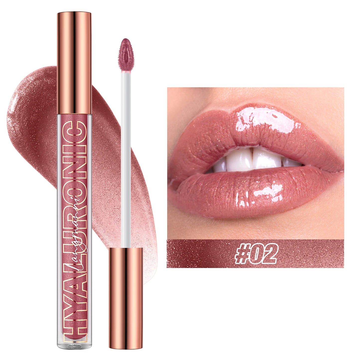 Hyaluronic acid lip gloss