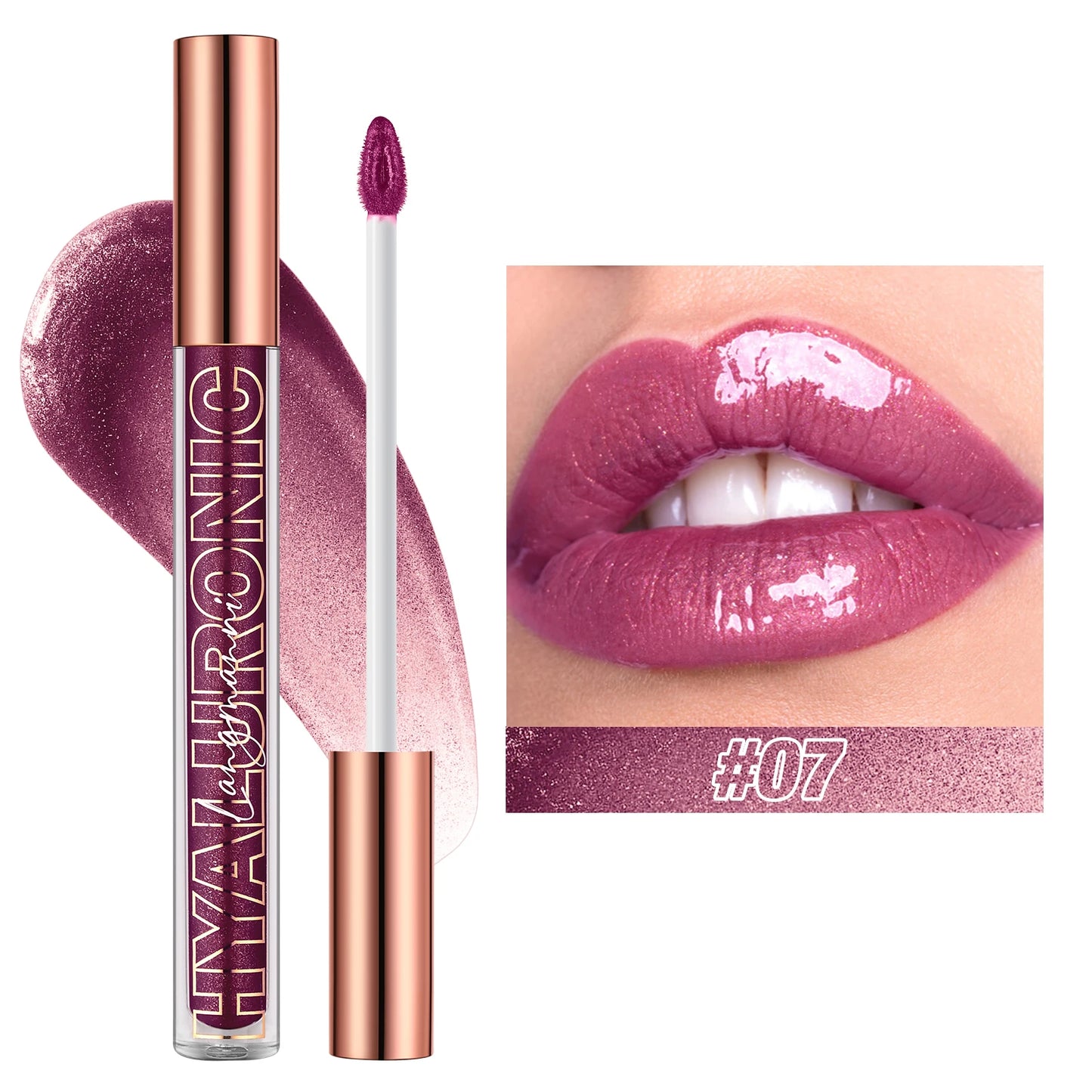 Hyaluronic acid lip gloss