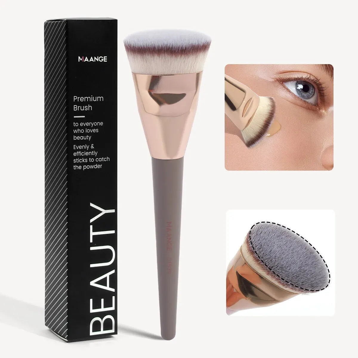 Flat head foundation brush