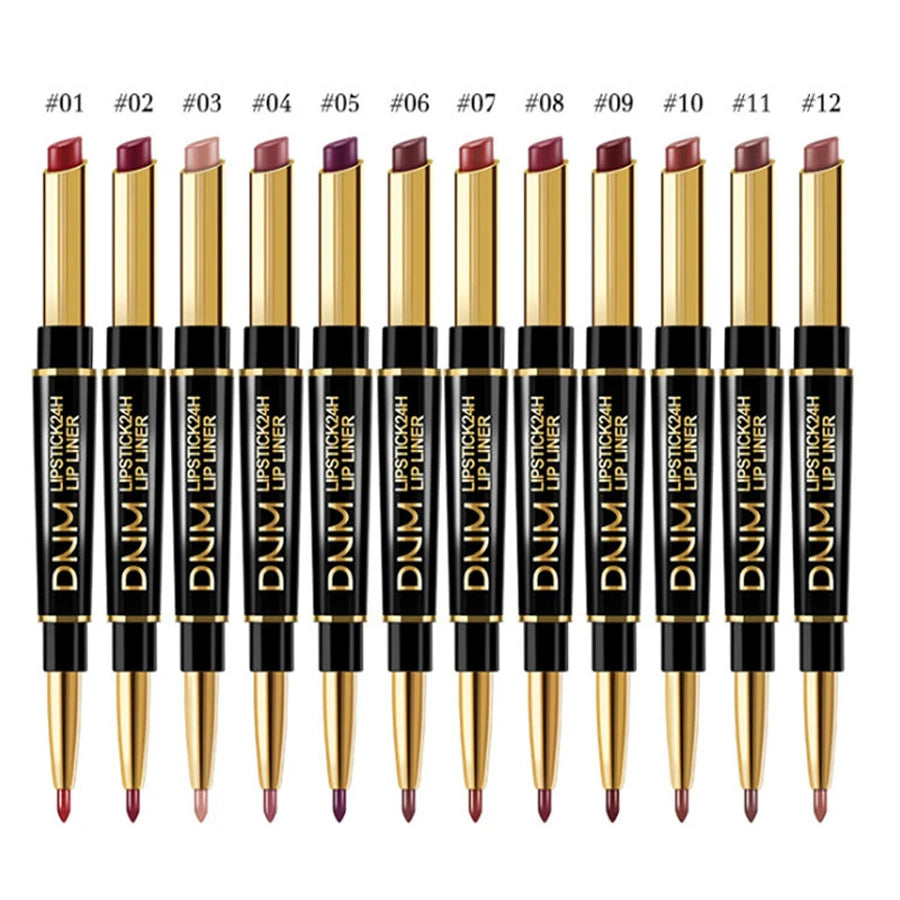 Long-lasting double-ended lipstick
