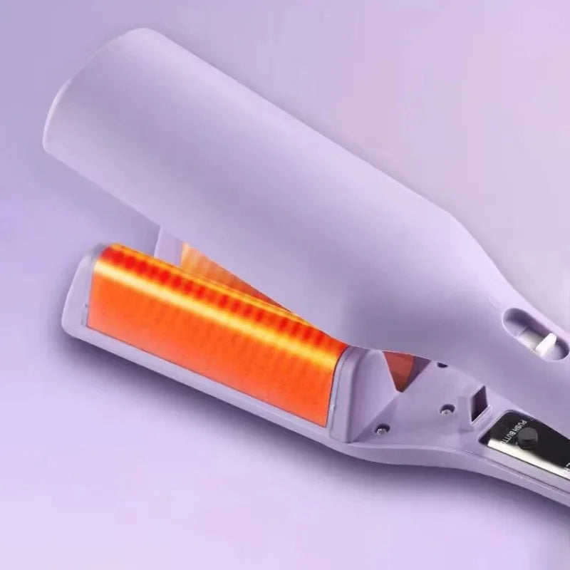 Electric hair curling iron with four adjustable temperatures