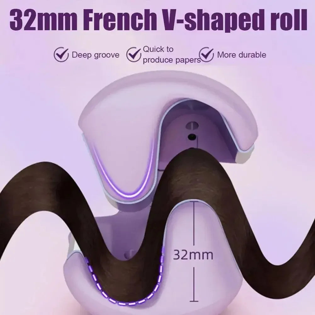 Electric hair curling iron with four adjustable temperatures