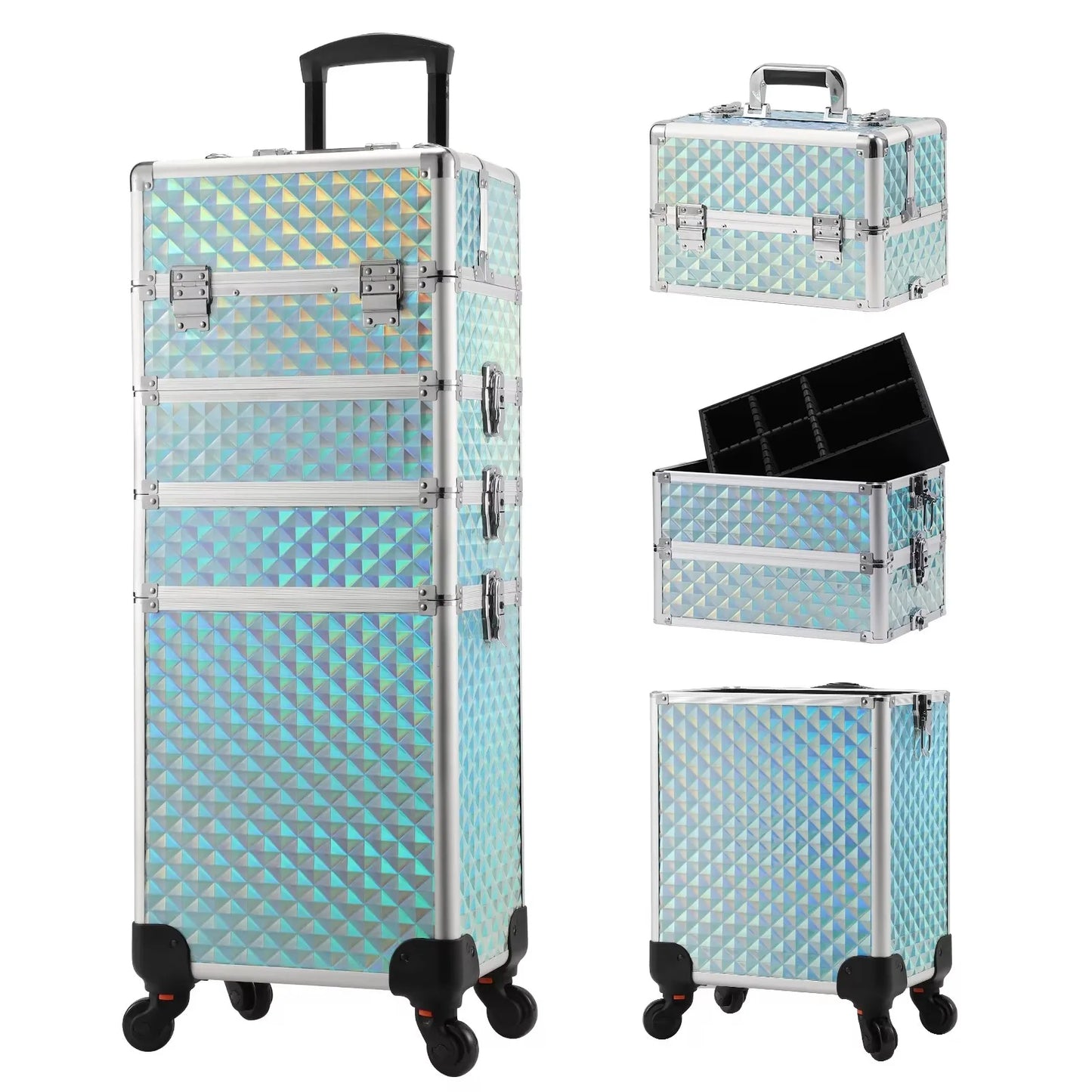 Detachable makeup trolley bag
