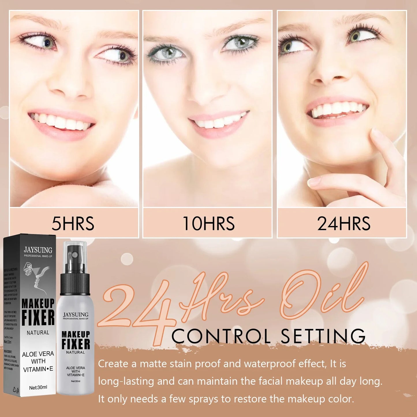 Makeup fixing spray