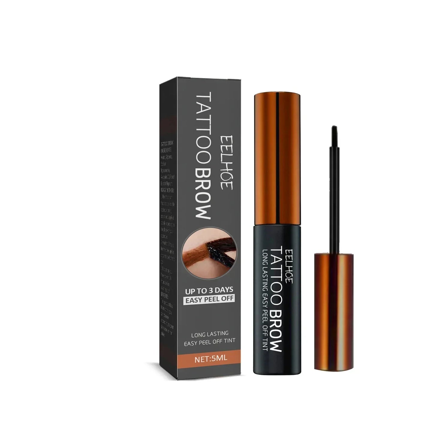 Eyebrow tinting gel, semi-permanent