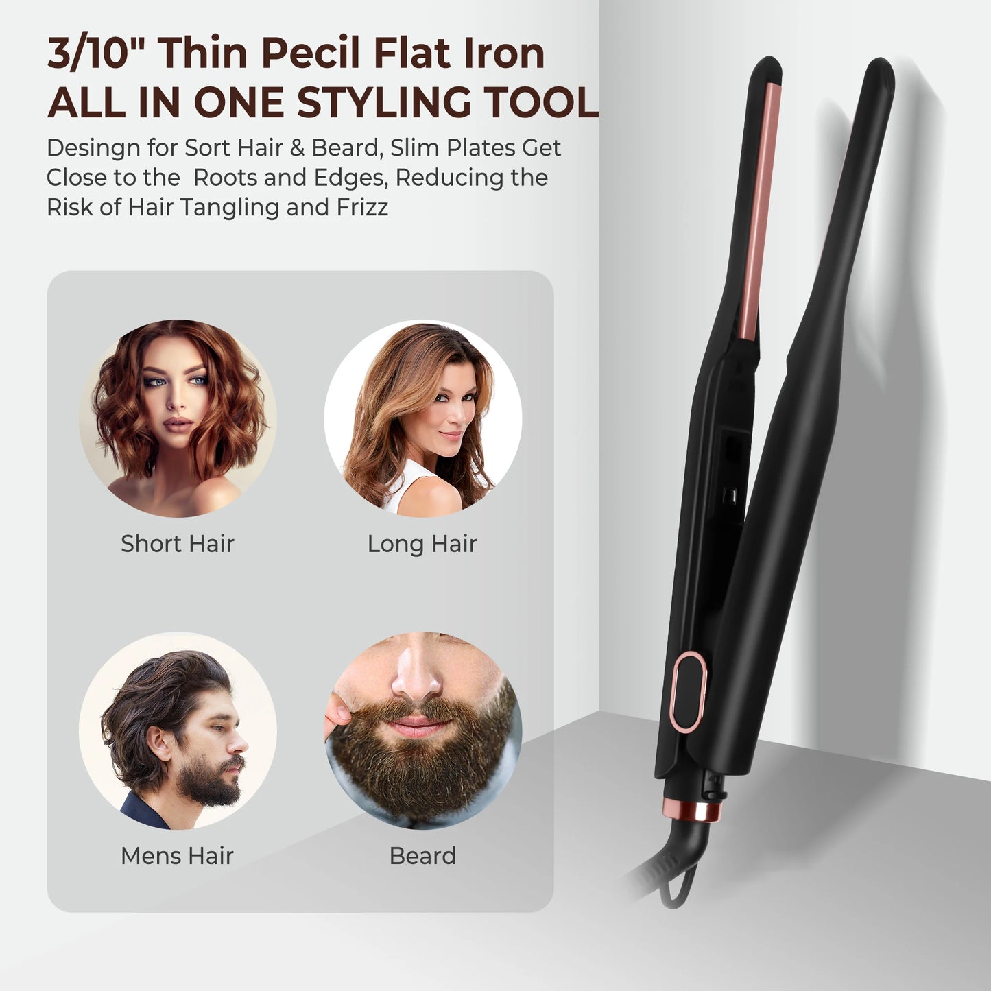 Small hair straightener for short hair