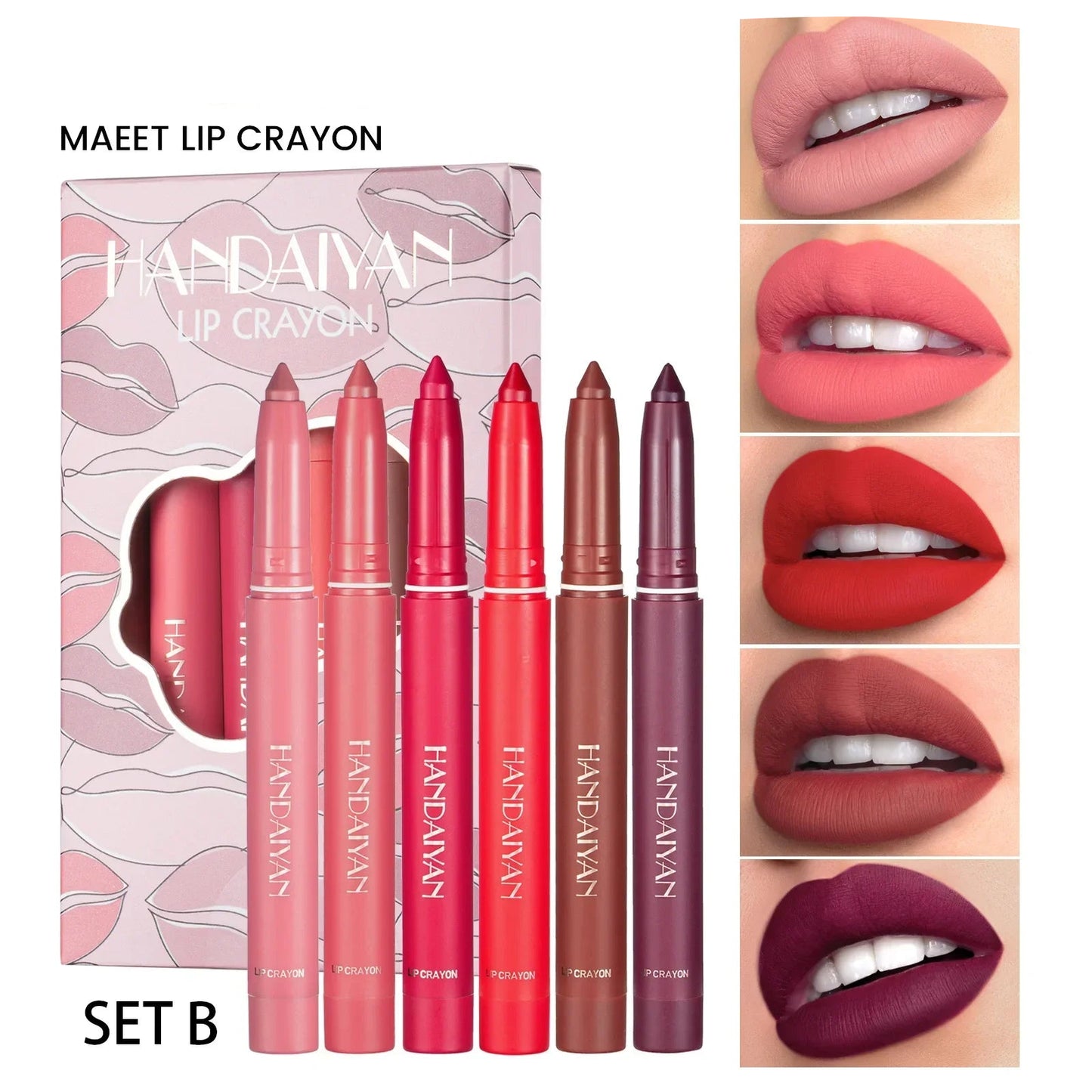 Velvet Matte Lipstick, 12 Colors