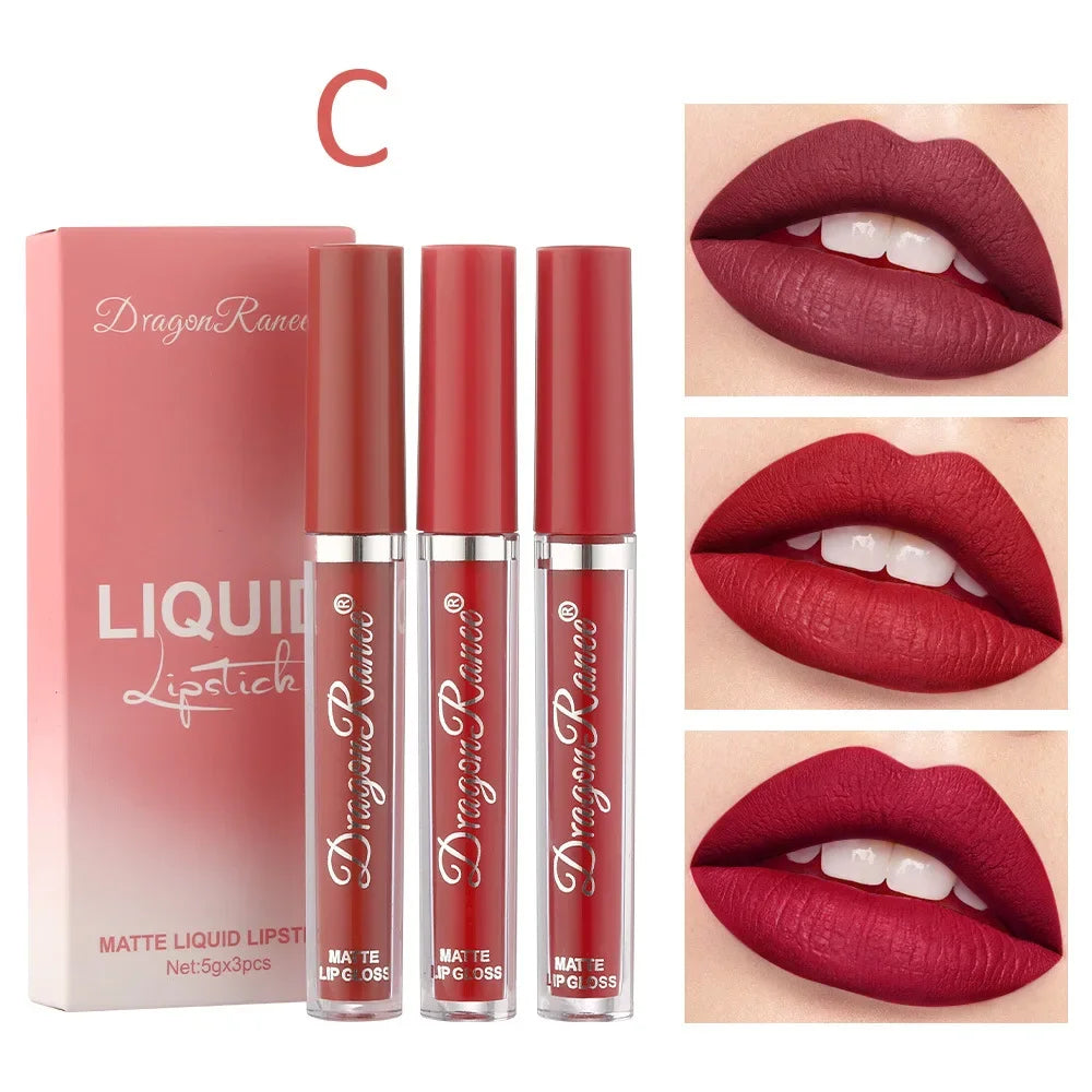 Liquid Lipstick Set, 3 Pieces