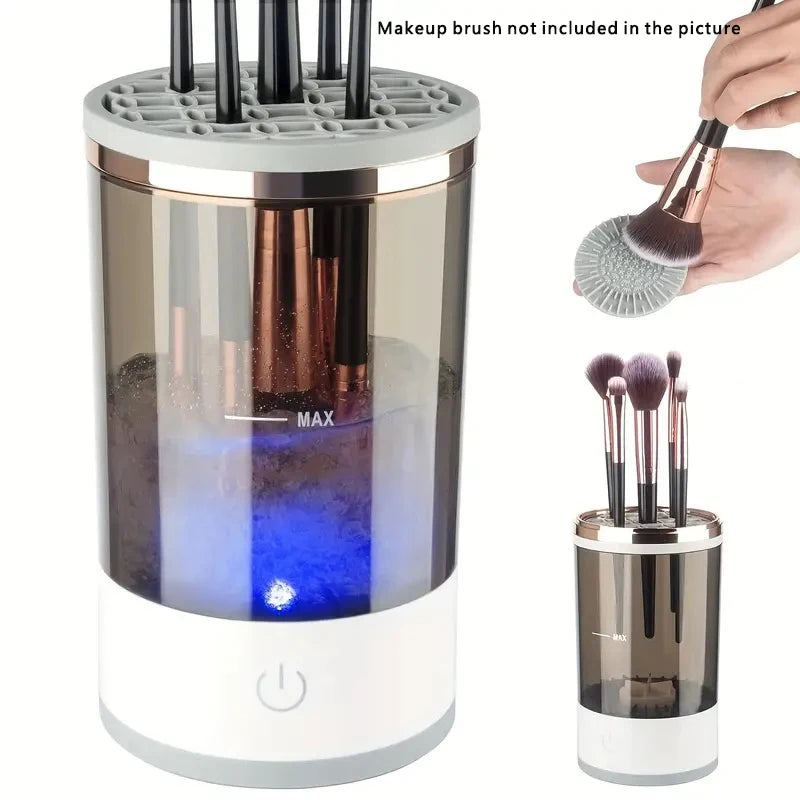 Portable Electric Makeup Brush Cleaner with USB Port