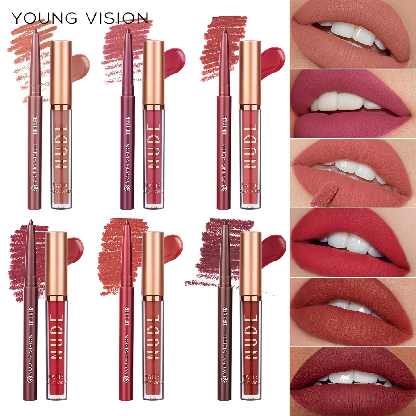 Lip gloss, lip liner
