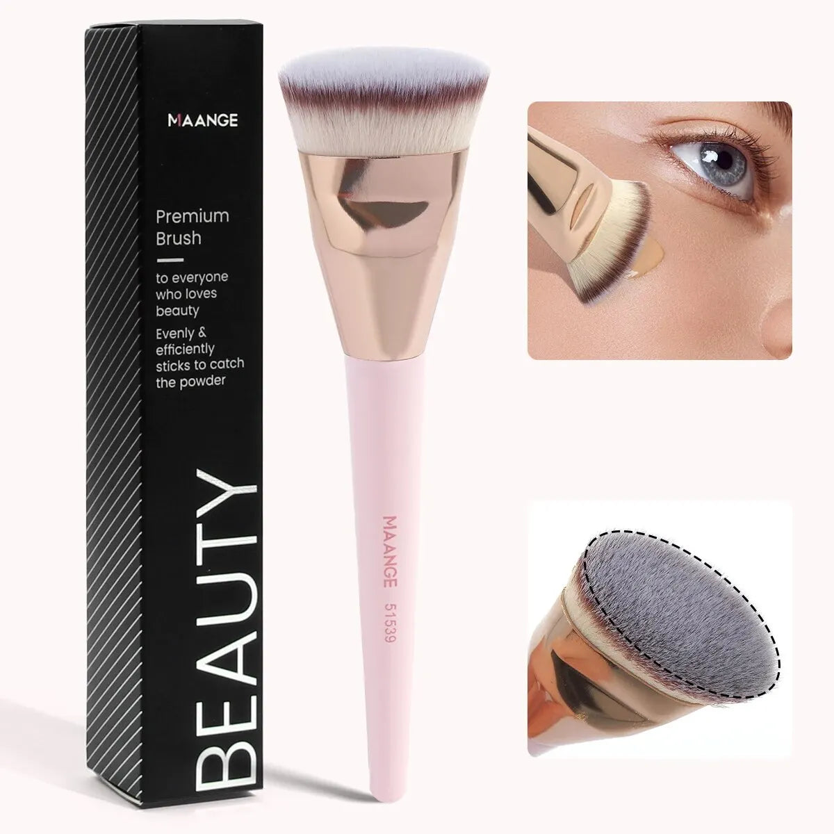 Flat head foundation brush