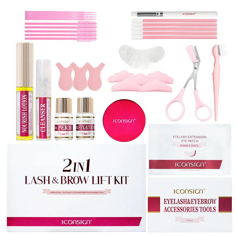Professional 2-in-1 Eyelash and Brow Lift Kit