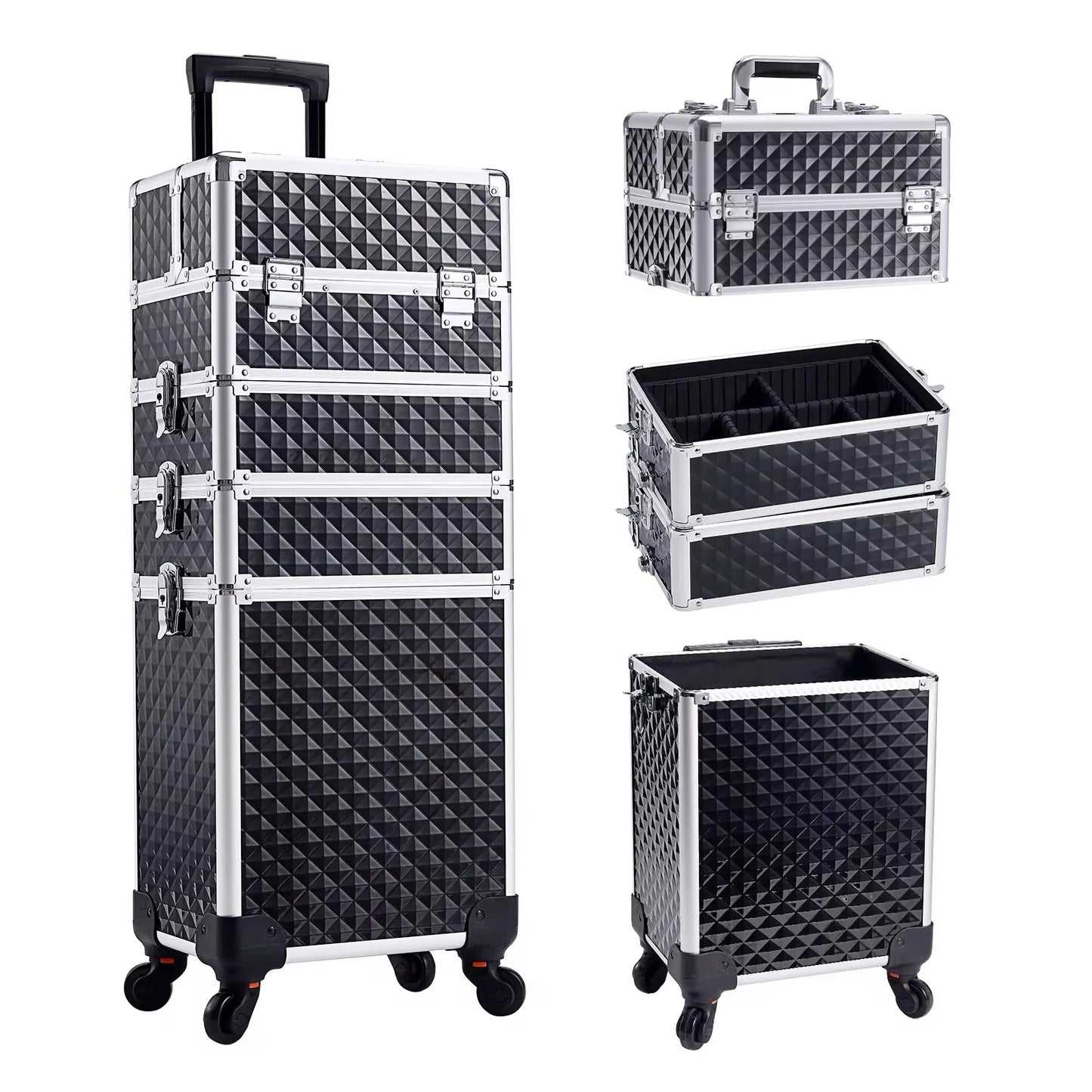 Detachable makeup trolley bag