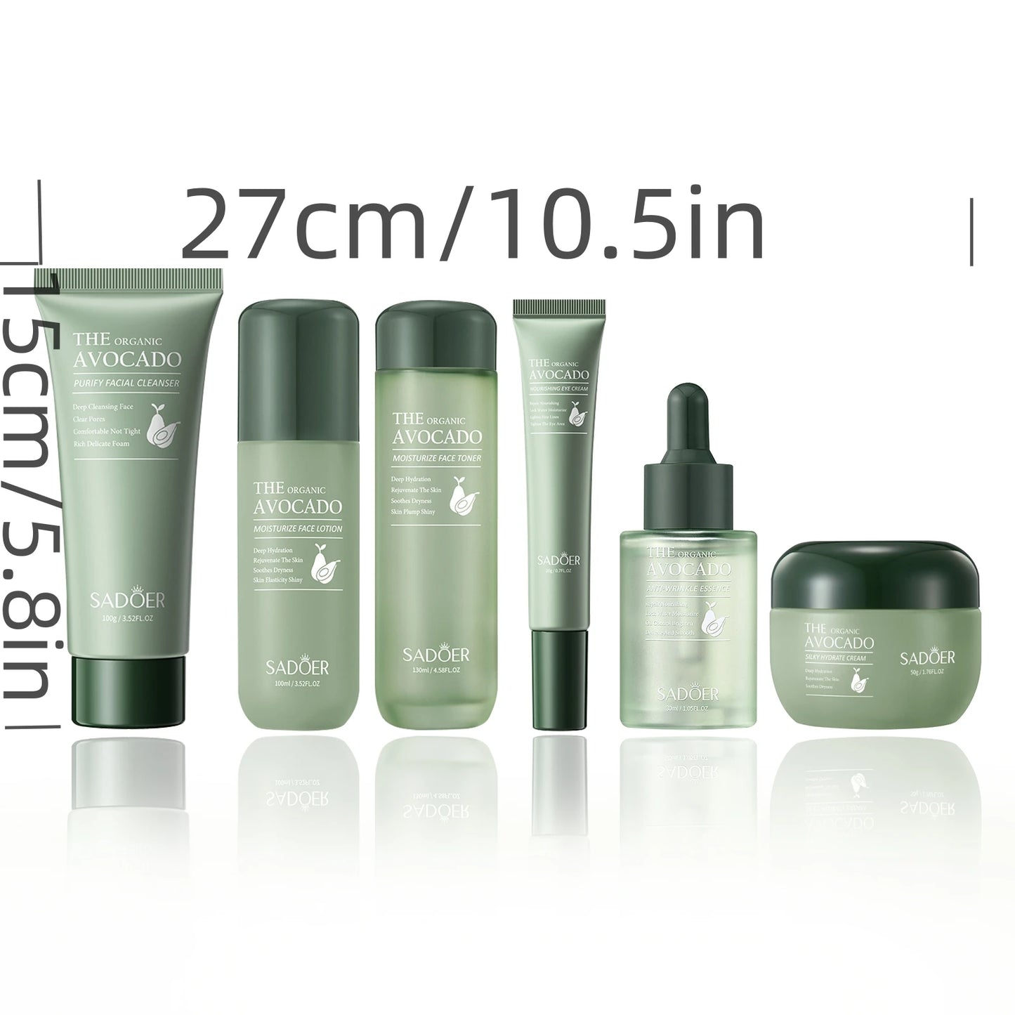 Avocado 6 in 1 Skin Care Set