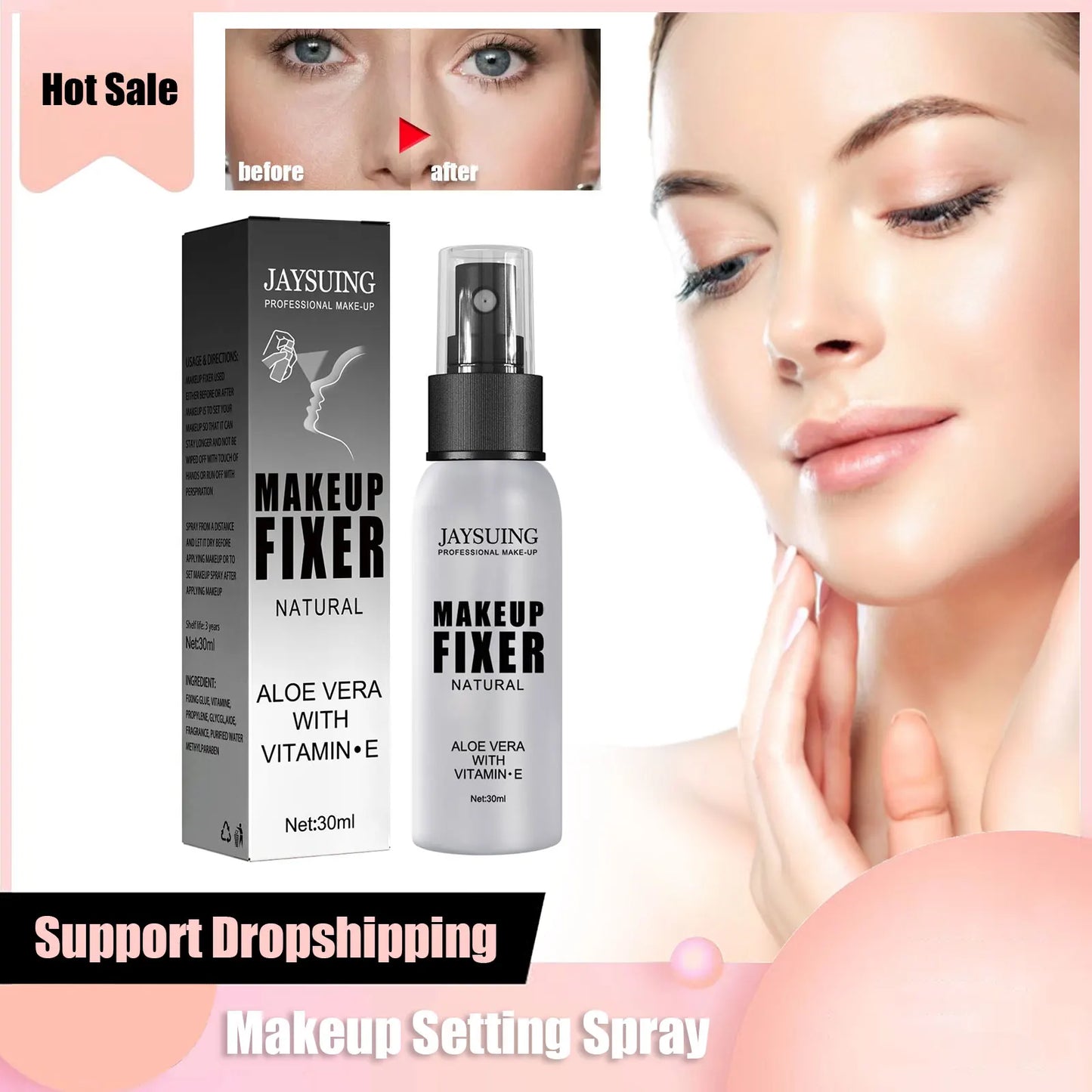 Makeup fixing spray