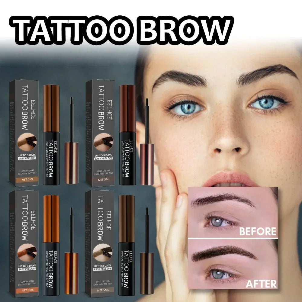 Eyebrow tinting gel, semi-permanent