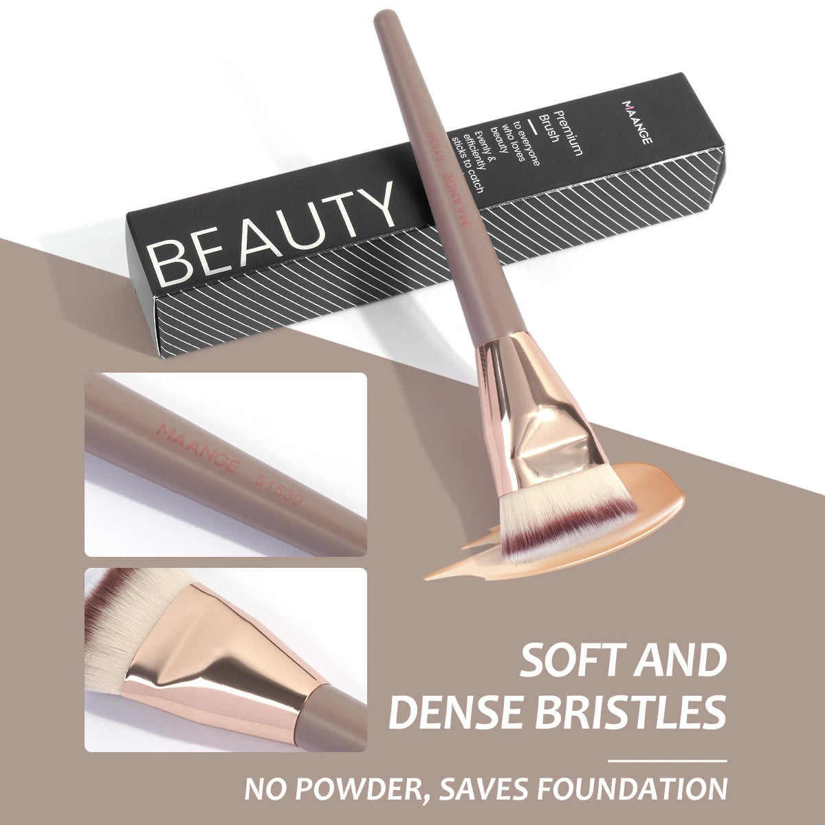 Flat head foundation brush