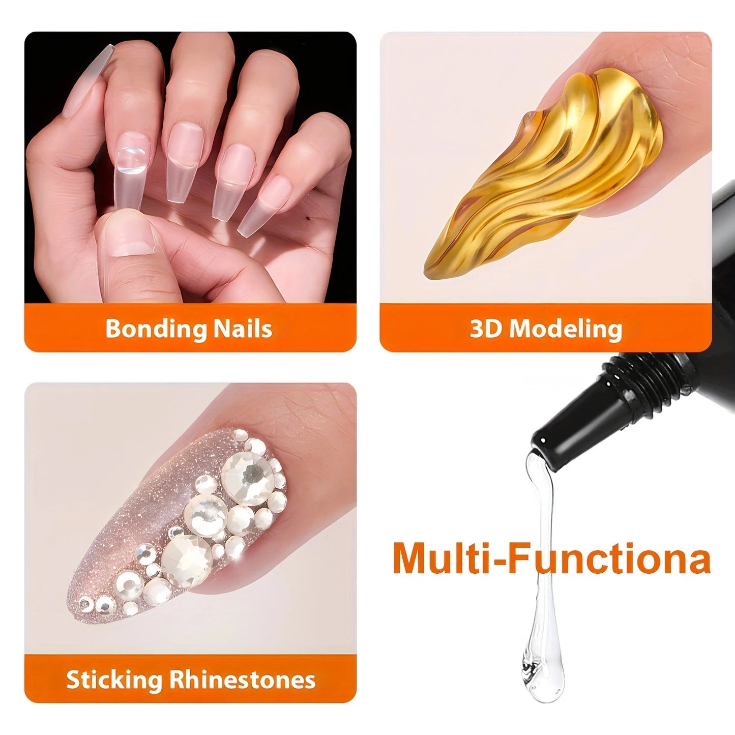 Strong acrylic nail gel