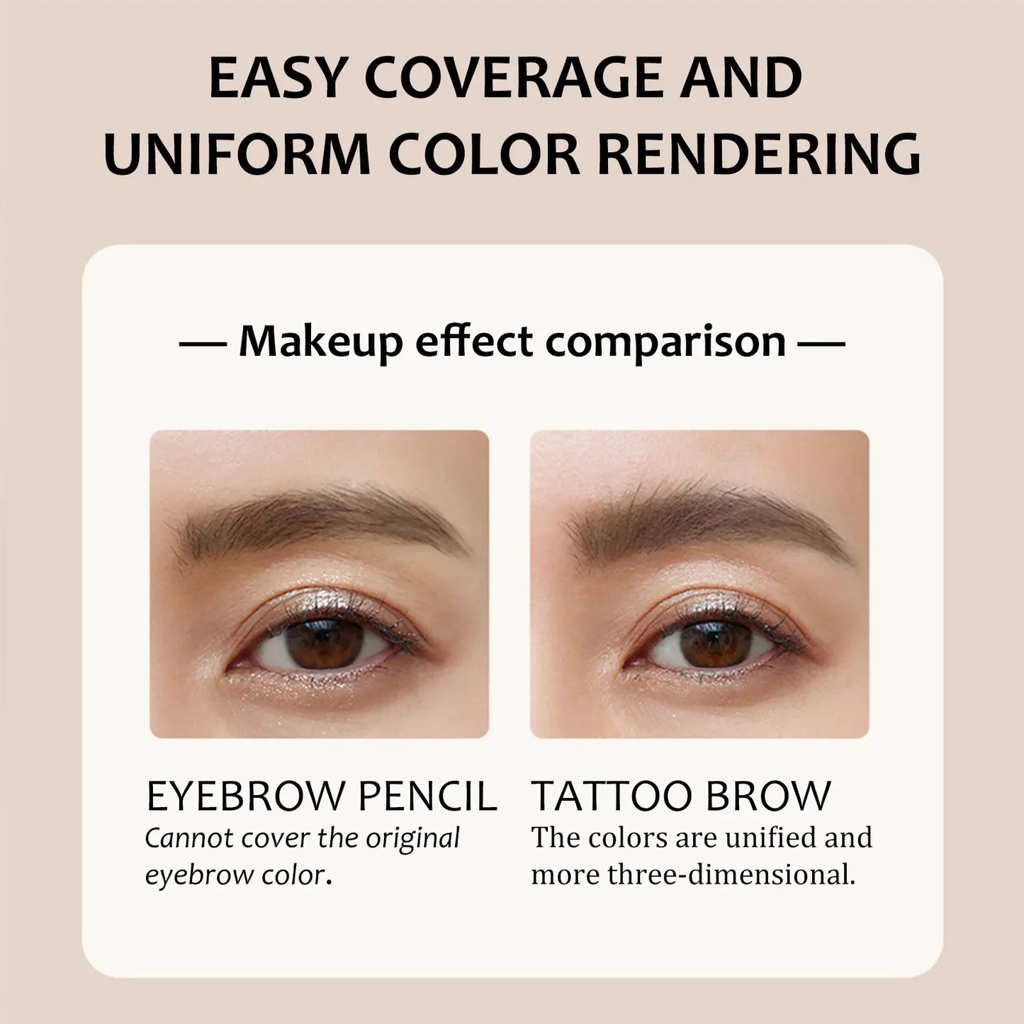 Eyebrow tinting gel, semi-permanent