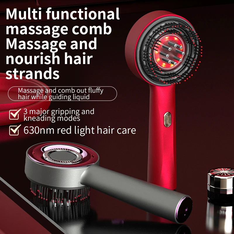 Electric vibrating massage comb