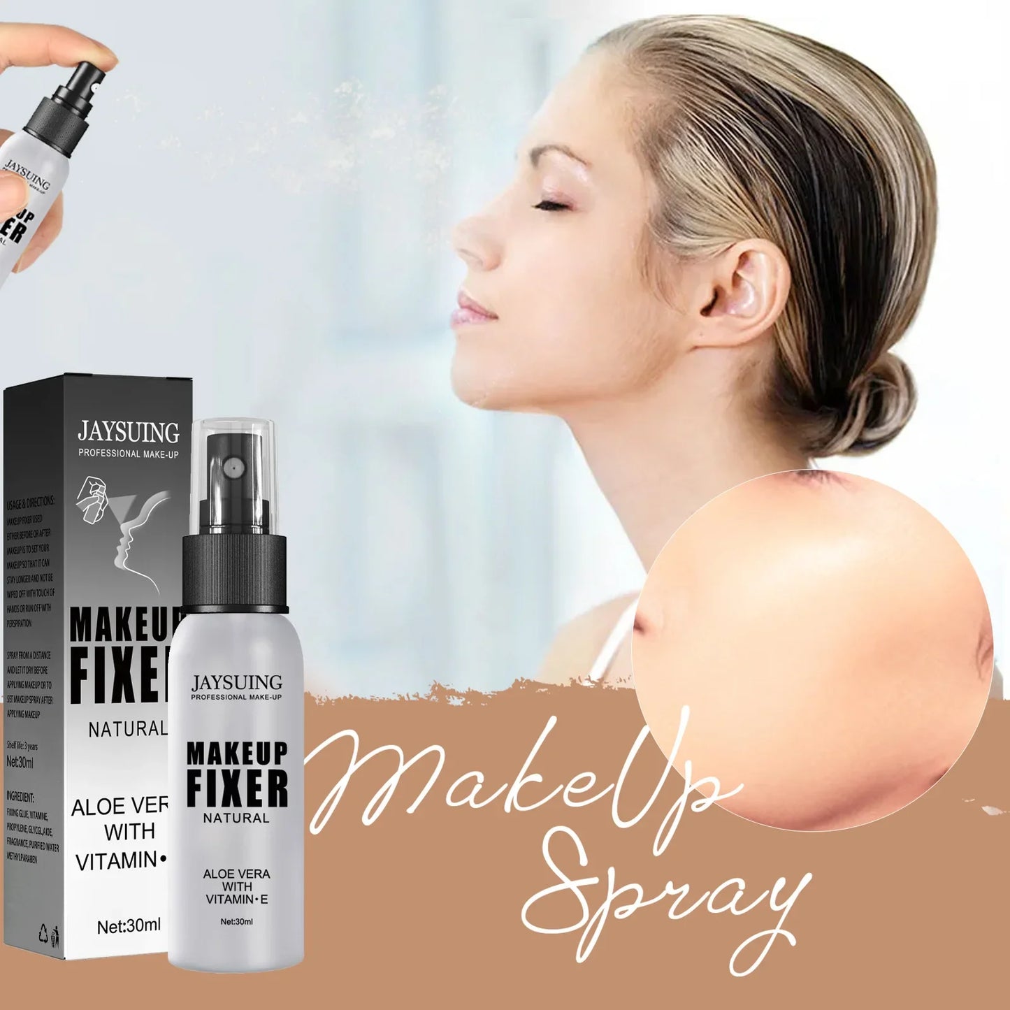 Makeup fixing spray