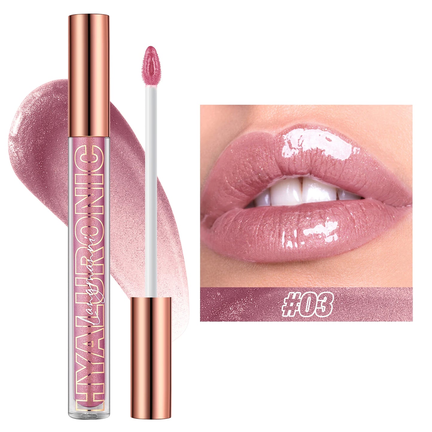 Hyaluronic acid lip gloss