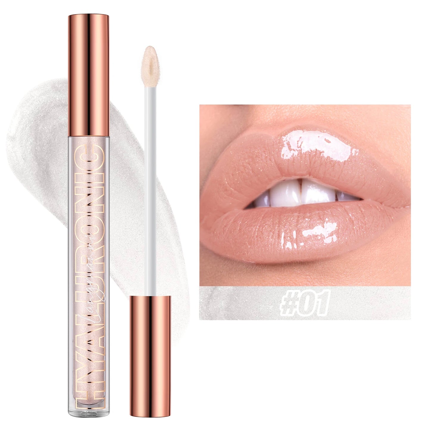 Hyaluronic acid lip gloss