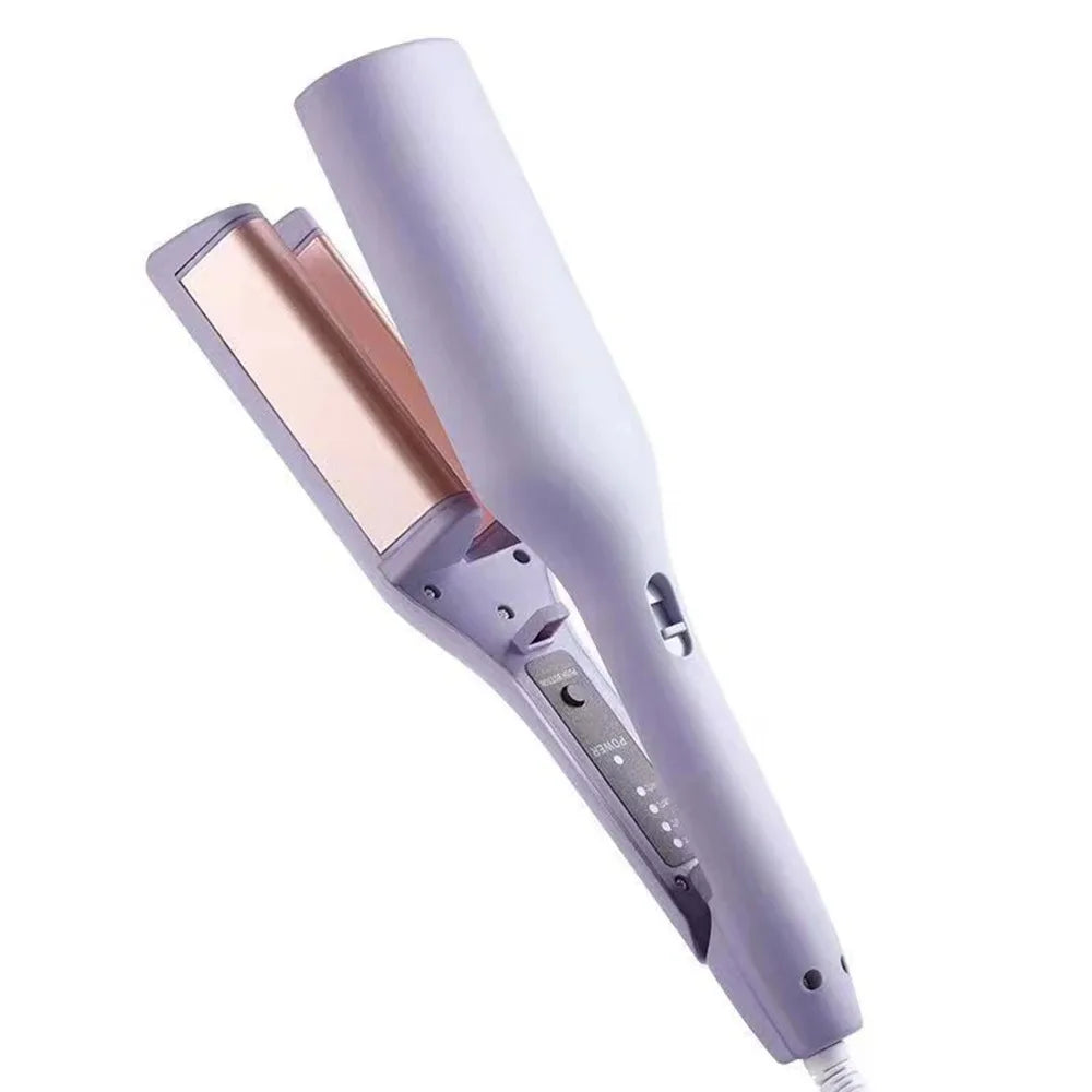 Electric hair curling iron with four adjustable temperatures