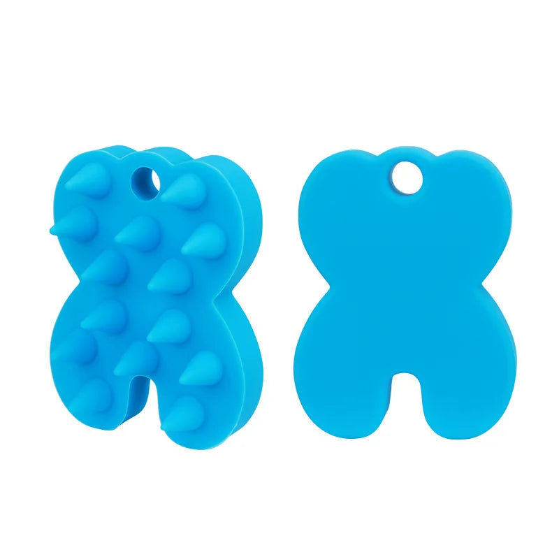 Silicone shampoo brush