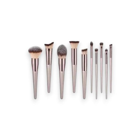 Complete 10 Makeup Brush Set