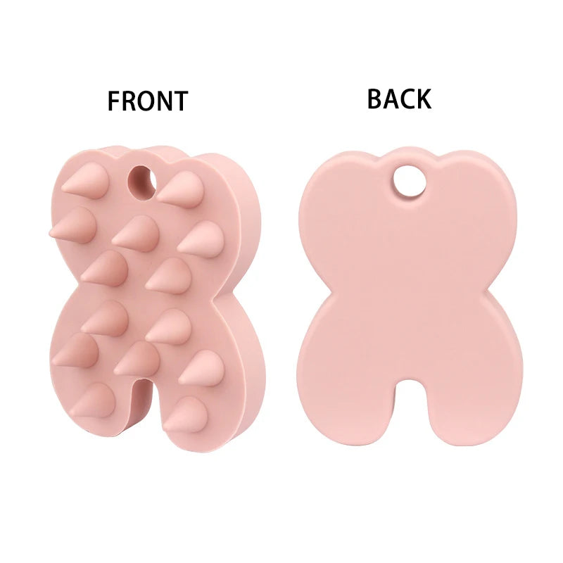 Silicone shampoo brush