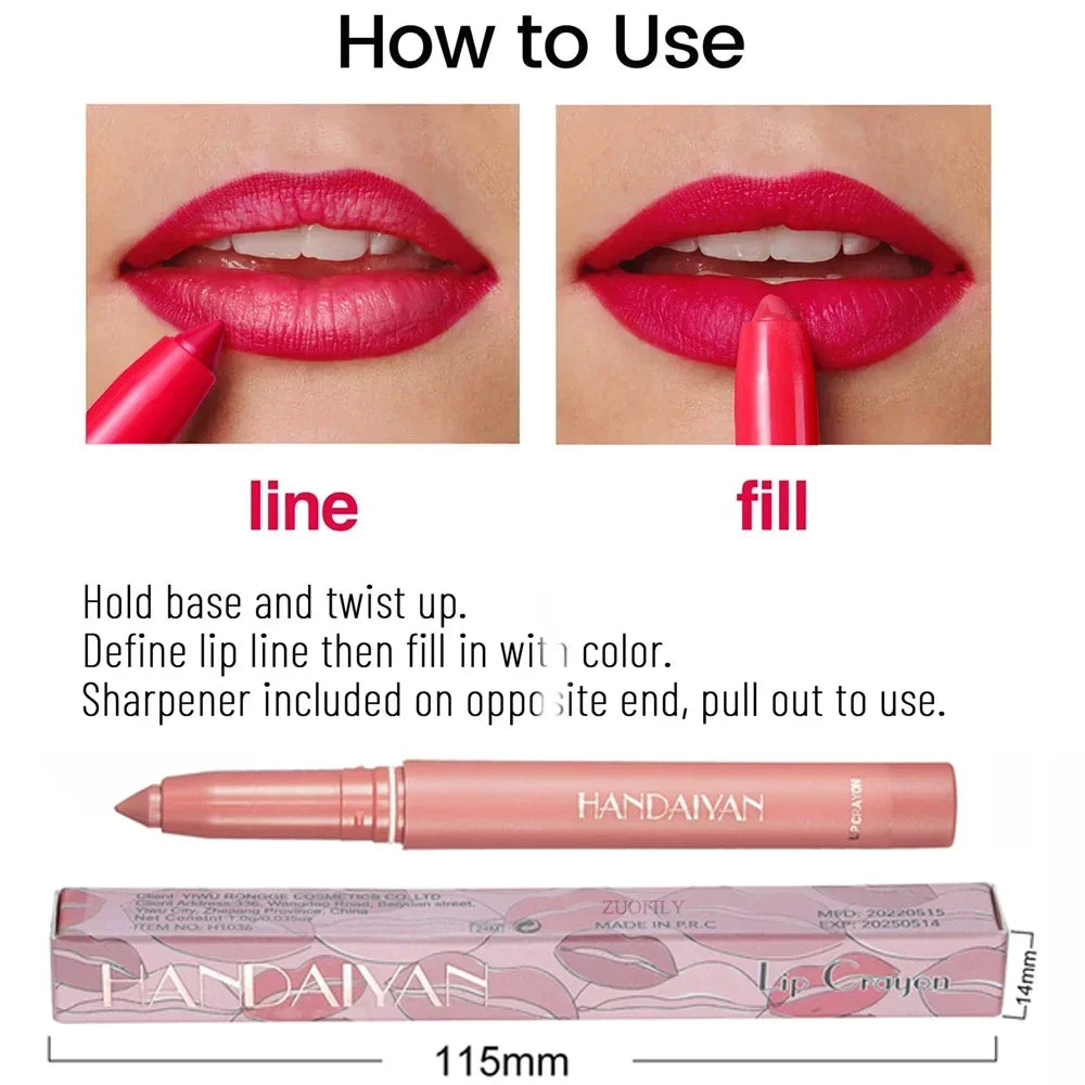 Velvet Matte Lipstick, 12 Colors