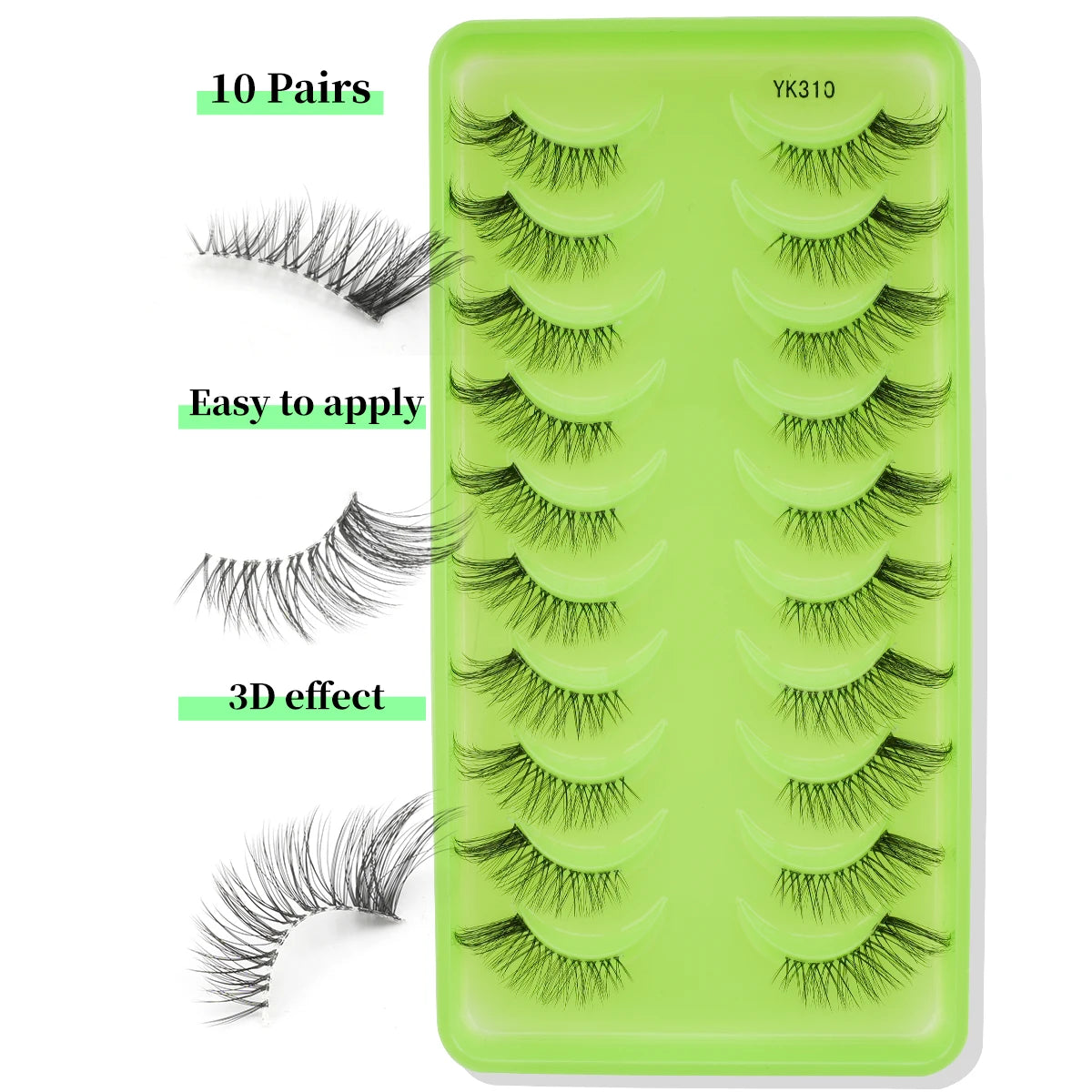 pairs of half eyelashes