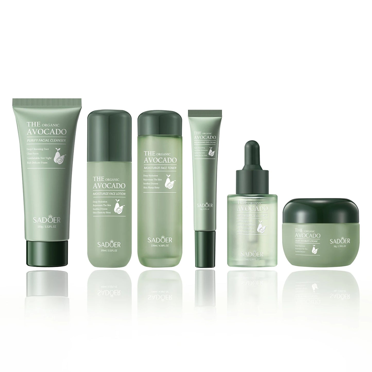 Avocado 6 in 1 Skin Care Set