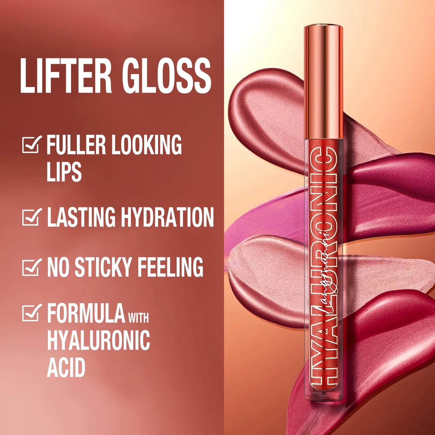 Hyaluronic acid lip gloss