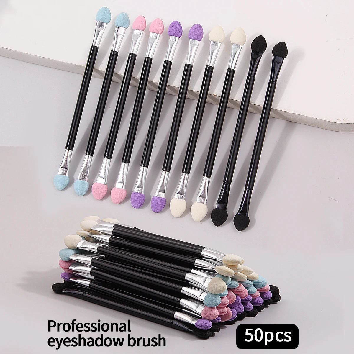50 Pieces Double-Headed Color Mixing Sponges