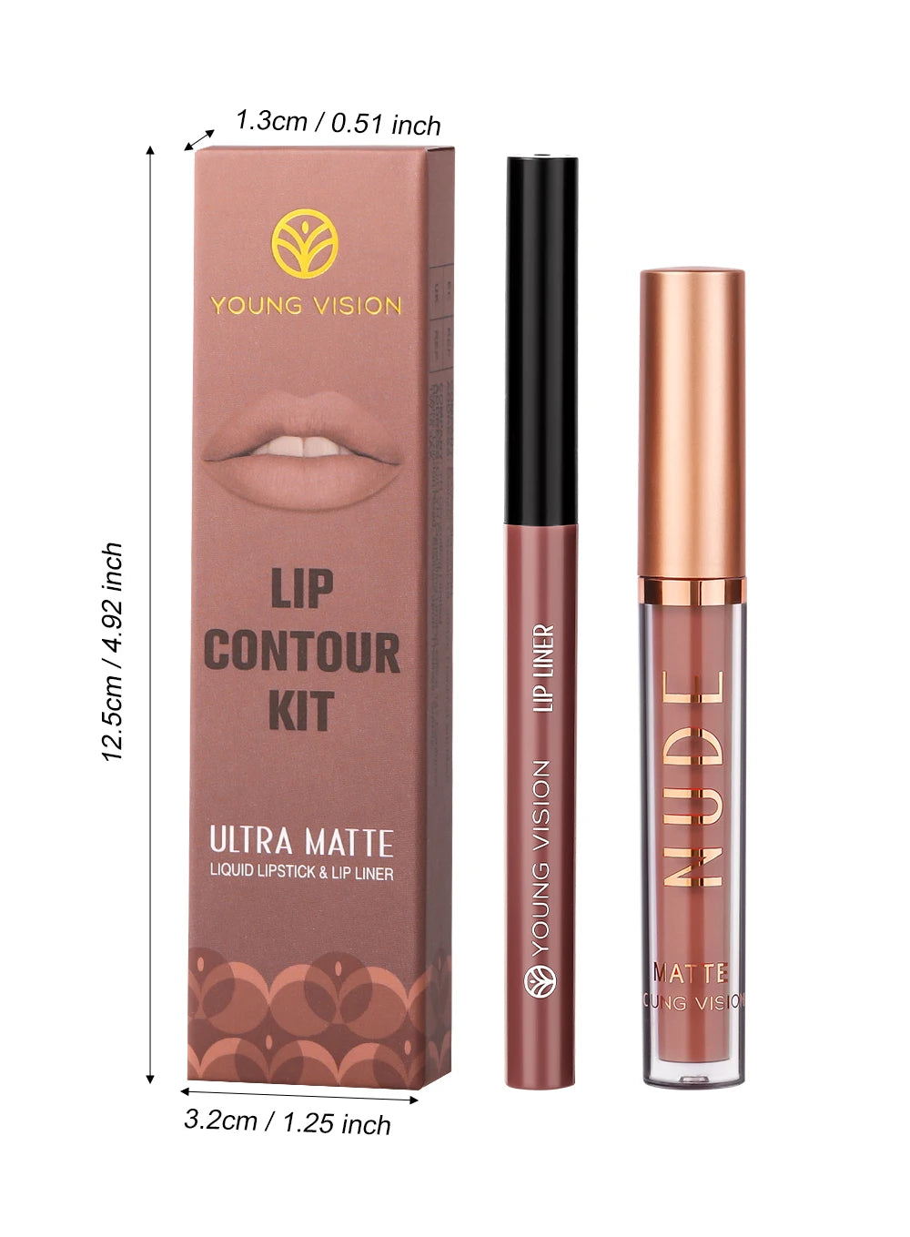 Lip gloss, lip liner